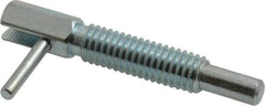 Gibraltar - 3/8-16, 1.18" Thread Length, 1/4" Plunger Diam, 0.75 Lb Init to 3.75 Lb Final End Force, Steel Locking L Handle Plunger - 2" Body Length, 1.31" Length Under Head, 0.56" Plunger Projection - Exact Tool & Supply