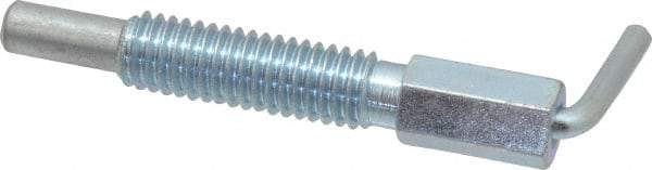 Gibraltar - 3/8-16, 1.18" Thread Length, 1/4" Plunger Diam, 0.75 Lb Init to 3.75 Lb Final End Force, Steel L Handle Plunger - 2" Body Length, 1.31" Length Under Head, 0.56" Plunger Projection - Exact Tool & Supply