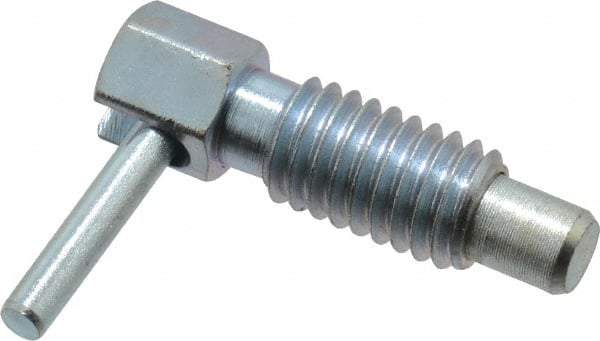 Gibraltar - 3/8-16, 0.62" Thread Length, 1/4" Plunger Diam, 0.25 Lb Init to 1.25 Lb Final End Force, Steel Locking L Handle Plunger - 1.13" Body Length, 3/4" Length Under Head, 0.3" Plunger Projection - Exact Tool & Supply