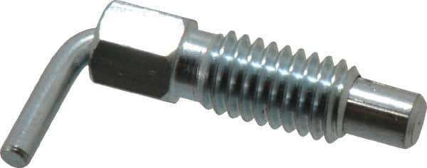 Gibraltar - 3/8-16, 0.62" Thread Length, 1/4" Plunger Diam, 0.25 Lb Init to 1.25 Lb Final End Force, Steel L Handle Plunger - 1.13" Body Length, 3/4" Length Under Head, 0.3" Plunger Projection - Exact Tool & Supply