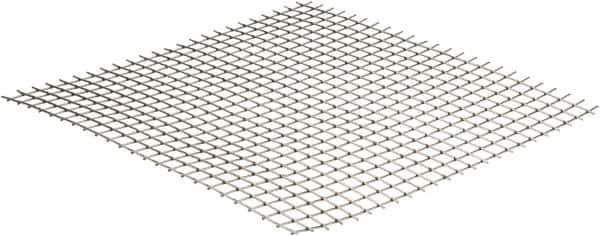 Value Collection - 16 Gage, 0.063 Inch Wire Diameter, 2 x 2 Mesh per Linear Inch, Stainless Steel, Welded Fabric Wire Cloth - 0.437 Inch Opening Width, 12 Inch Wide x 12 Inch Stock Length - Exact Tool & Supply