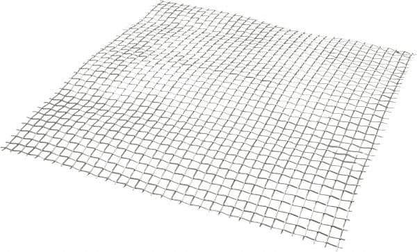 Value Collection - 18 Gage, 0.047 Inch Wire Diameter, 3 x 3 Mesh per Linear Inch, Stainless Steel, Welded Fabric Wire Cloth - 0.287 Inch Opening Width, 12 Inch Wide x 12 Inch Stock Length - Exact Tool & Supply