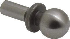 Gibraltar - 3/8" Ball Diam, 3/16" Shank Diam, Steel Inspection Tooling Ball - Slip-Fit Shank, 3/4" Ball Center to Shank Bottom, 0.3" Ball Center to Shoulder Bottom, with Shoulder - Exact Tool & Supply
