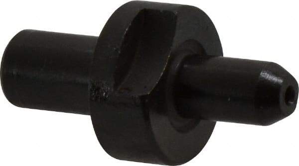 Gibraltar - 0.2495" Nose Diam, 7/16" Nose Length, 5/8" Collar Diam, Slip Fit Round Straight Locating Pin - Low Carbon Steel, 5/16" Tail Diam, 1-3/16" OAL, +0.0000" Tolerance - Exact Tool & Supply