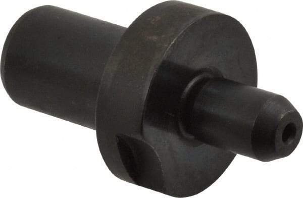 Gibraltar - 0.3115" Nose Diam, 1/2" Nose Length, 7/8" Collar Diam, Slip Fit Round Straight Locating Pin - Low Carbon Steel, 1/2" Tail Diam, 1-1/2" OAL, +0.0000" Tolerance - Exact Tool & Supply