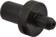 Gibraltar - 0.3115" Nose Diam, 1/2" Nose Length, 7/8" Collar Diam, Slip Fit Round Straight Locating Pin - Low Carbon Steel, 1/2" Tail Diam, 1-1/2" OAL, +0.0000" Tolerance - Exact Tool & Supply