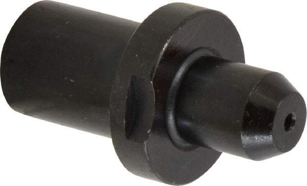 Gibraltar - 0.5605" Nose Diam, 11/16" Nose Length, 1-1/8" Collar Diam, Slip Fit Round Straight Locating Pin - Low Carbon Steel, 3/4" Tail Diam, 1-15/16" OAL, +0.0000" Tolerance - Exact Tool & Supply