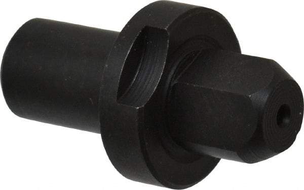 Gibraltar - 0.499" Nose Diam, 1/2" Nose Length, 7/8" Collar Diam, Slip Fit Diamond Straight Locating Pin - Low Carbon Steel, 1/2" Tail Diam, 1-1/2" OAL, Relieved, +0.0000" Tolerance - Exact Tool & Supply
