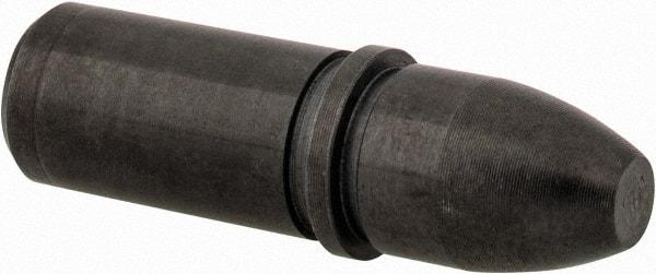 Gibraltar - 0.2499" Nose Diam, 1-1/8" Nose Length, 0.28" Collar Diam, Bullet Straight Locating Pin - Steel, 0.2516" Tail Diam, 1/2" Tail Length, 0.907" OAL, +0.0000" Tolerance - Exact Tool & Supply