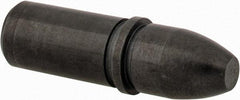 Gibraltar - 0.2499" Nose Diam, 1-1/8" Nose Length, 0.28" Collar Diam, Bullet Straight Locating Pin - Steel, 0.2516" Tail Diam, 1/2" Tail Length, 0.907" OAL, +0.0000" Tolerance - Exact Tool & Supply