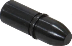 Gibraltar - 0.3124" Nose Diam, 0.157" Nose Length, 0.344" Collar Diam, Bullet Straight Locating Pin - Steel, 0.3141" Tail Diam, 1/2" Tail Length, 0.939" OAL, +0.0000" Tolerance - Exact Tool & Supply
