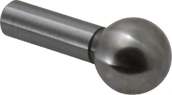 Gibraltar - 3/8" Ball Diam, 3/16" Shank Diam, Steel Inspection Tooling Ball - Press-Fit Shank, 3/4" Ball Center to Shank Bottom - Exact Tool & Supply