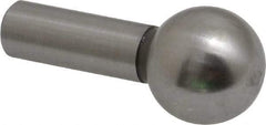 Gibraltar - 1/2" Ball Diam, 1/4" Shank Diam, Steel Inspection Tooling Ball - Press-Fit Shank, 15/16" Ball Center to Shank Bottom - Exact Tool & Supply
