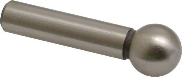 Gibraltar - 1/2" Ball Diam, 5/16" Shank Diam, Steel Inspection Tooling Ball - Slip-Fit Shank, 1-1/2" Ball Center to Shank Bottom - Exact Tool & Supply
