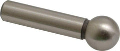Gibraltar - 1/2" Ball Diam, 5/16" Shank Diam, Steel Inspection Tooling Ball - Slip-Fit Shank, 1-1/2" Ball Center to Shank Bottom - Exact Tool & Supply