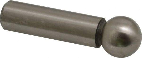 Gibraltar - 1/2" Ball Diam, 3/8" Shank Diam, Steel Inspection Tooling Ball - Slip-Fit Shank, 1-1/2" Ball Center to Shank Bottom - Exact Tool & Supply