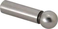 Gibraltar - 1/2" Ball Diam, 3/8" Shank Diam, Steel Inspection Tooling Ball - Press-Fit Shank, 1-1/2" Ball Center to Shank Bottom - Exact Tool & Supply