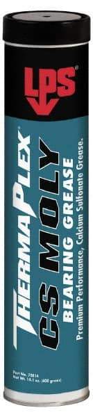 LPS - 14.1 oz Cartridge Calcium Extreme Pressure Grease - Gray/Black, Extreme Pressure, Food Grade & High Temperature, 425°F Max Temp, NLGIG 2, - Exact Tool & Supply