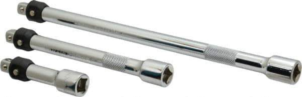 Paramount - 3/8" Drive Socket Locking Extension Set - 3 Pieces, Includes 3, 6, 10" Lengths - Exact Tool & Supply