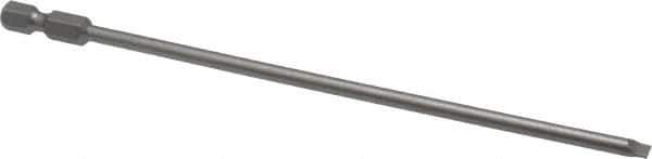 Wera - 5/32" Slotted Screwdriver Bit - 1/4" Hex Drive, 6" OAL - Exact Tool & Supply