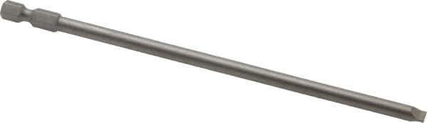 Wera - 7/32" Slotted Screwdriver Bit - 1/4" Hex Drive, 6" OAL - Exact Tool & Supply
