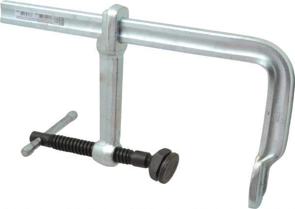 Bessey - 5-1/2" Deep Throat, 9" Max Capacity, Standard Sliding Arm Clamp - 2,660 Lb Clamping Pressure, 0.775" Spindle Diam - Exact Tool & Supply