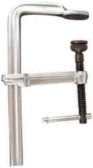 Bessey - 4-3/4" Deep Throat, 12" Max Capacity, Standard Sliding Arm Clamp - 1,880 Lb Clamping Pressure, 0.7" Spindle Diam - Exact Tool & Supply