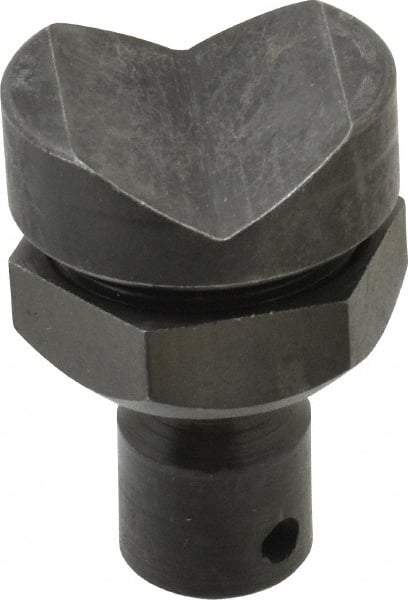 Bessey - 1 Piece, Plastic Cap Pivoting V-Groove Clamp Pad - 35° Pivot Angle, For Use with Bessey 1200, 1800, 2400 & 4800 Series Clamps - Exact Tool & Supply