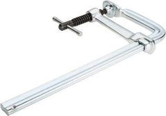 Bessey - 5-1/2" Deep Throat, 12" Max Capacity, Standard Sliding Arm Clamp - 1,200 Lb Clamping Pressure, 0.7" Spindle Diam - Exact Tool & Supply