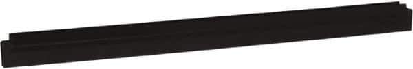 Vikan - 24" Rubber Blade Squeegee Refill - Double Edge, Black, Plastic Holder - Exact Tool & Supply
