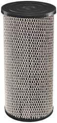 Dupont - 4" OD, 5µ, Spun-Wound Polypropylene & Universal Heavy Duty Carbon Wrap 2 Phase Cartridge Filter - 10" Long, Reduces Sediments, Tastes, Odors & Chlorine - Exact Tool & Supply