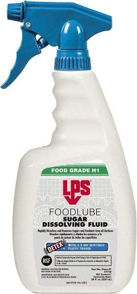 LPS - 28 oz Trigger Spray Bottle Spray Lubricant - Clear, 41°F to 203°F, Food Grade - Exact Tool & Supply