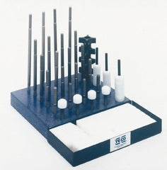 TE-CO - 1-8 12" OAL Unequal Double Threaded Stud - Exact Tool & Supply