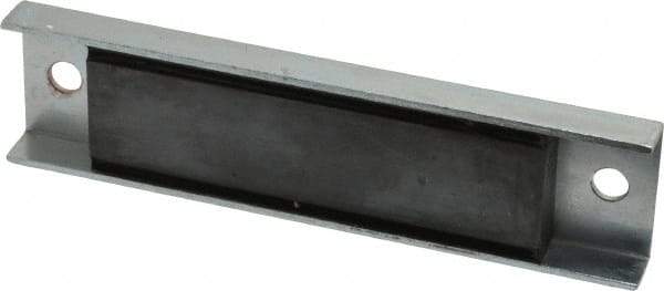 Eclipse - 45 Max Pull Force Lb, 5-1/2" Long x 1-3/8" Wide x 1/2" Thick, Rectangular Channel, Ceramic Fixture Magnet - 212°F Max Operating Temp, 0.01" Mounting Hole Diam, Stainless Steel Housing - Exact Tool & Supply