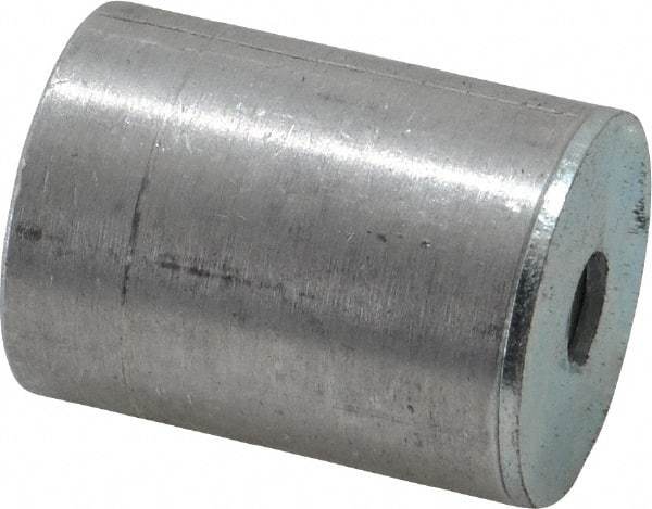 Mag-Mate - 1/4-2 Thread, 1" Diam, 1-5/16" High, 43 Lb Average Pull Force, Neodymium Rare Earth Pot Magnet - 5/16" Tapped Hole Depth, Aluminum Insulated - Exact Tool & Supply