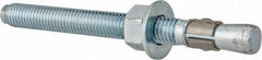 Red Head - 1/2 Inch Diameter, 1/2-13 Inch Thread, 5-1/2 Inch Overall Length, Grade 3, Wedge Expansion Concrete Anchor - Steel, Zinc Plated, 4 Inch Thread Length, Tie Wire Head, 1/2 Inch Drill - Exact Tool & Supply