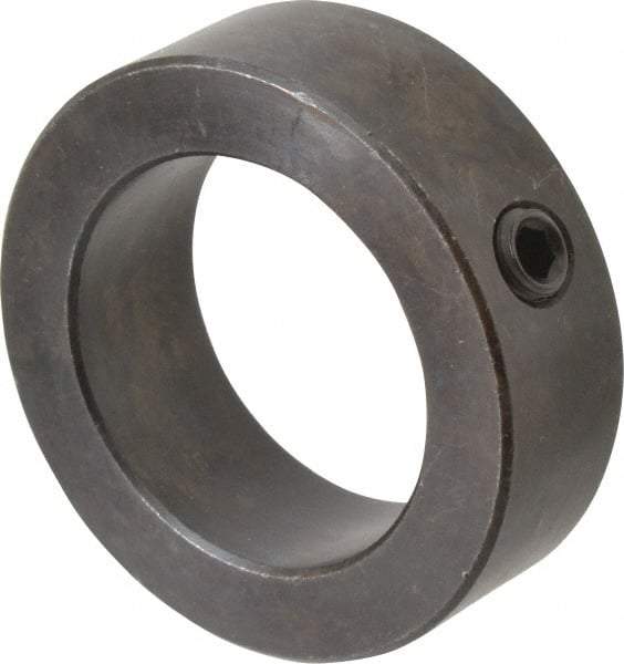 Climax Metal Products - 1-11/16" Bore, Steel, Set Screw Shaft Collar - 2-1/2" Outside Diam, 13/16" Wide - Exact Tool & Supply