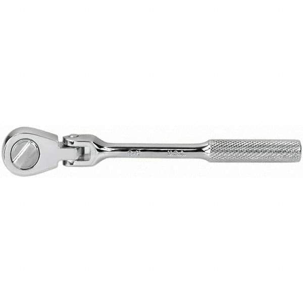 SK - Pear Head - Chrome Finish, 6.3" OAL, 60 Gear Teeth - Exact Tool & Supply