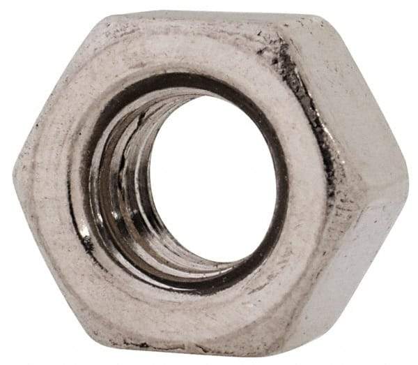 Value Collection - M6x1.00 Metric Coarse Stainless Steel Right Hand Heavy Hex Nut - 10mm Across Flats, 6mm High, Uncoated - Exact Tool & Supply
