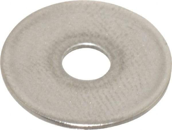 Value Collection - M4 Screw, Grade 18-8 Stainless Steel Fender Flat Washer - 4.3mm ID x 16mm OD, Plain Finish - Exact Tool & Supply