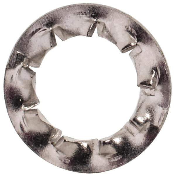 Value Collection - M6 Screw, 6.4mm ID, Stainless Steel Internal Tooth Lock Washer - 11mm OD, Uncoated, Grade 18-8 & Austenitic A2 - Exact Tool & Supply