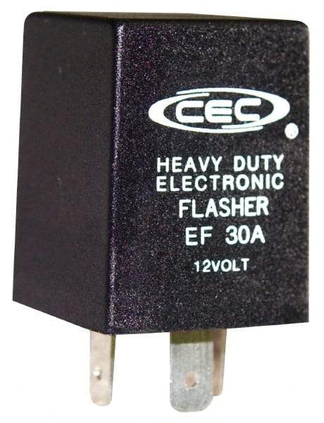 Value Collection - 3 Terminals, 1 to 7 Lamps, Heavy Duty Alternating Flasher - 60 to 120 Flashes per Min, 15 Amps per Side, 11 to 15 Volts - Exact Tool & Supply