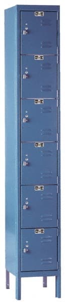 Hallowell - 6 Door, 6 Tier, Premium Box Lockers - Exact Tool & Supply