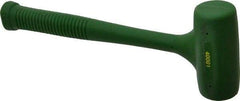 Garland - 16 oz Head 1-1/2" Face Diam Polyurethane Dead Blow Hammer - 10" OAL, Polyurethane Handle - Exact Tool & Supply