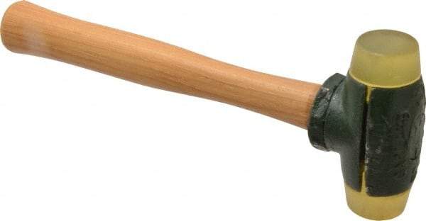 Garland - 1-1/2 Lb Head 1-1/4" Face Urethane Split Head Hammer - Wood Handle - Exact Tool & Supply