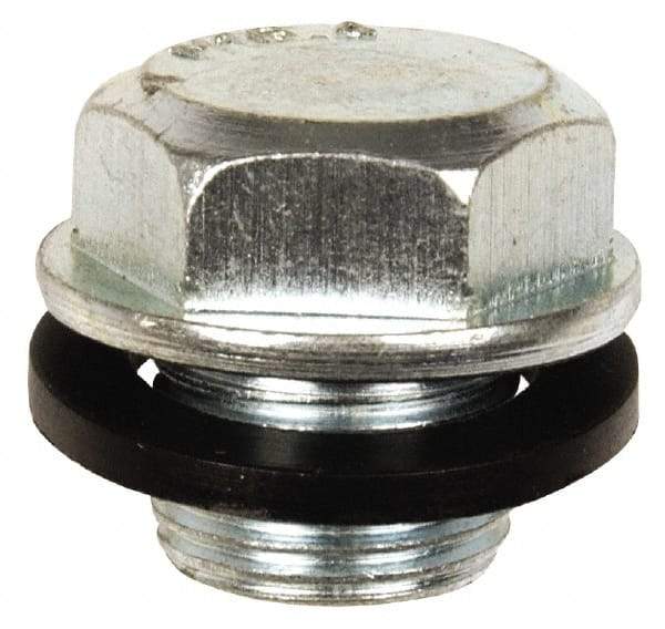 Dorman - Standard Oil Drain Plug with Gasket - M16.4x1.33 Thread, O-Ring Gasket - Exact Tool & Supply