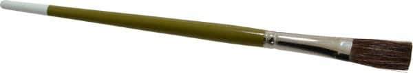 Wooster Brush - Ox Hair Artist's Paint Brush - 1/2" Wide, 1" Bristle Length, 7-1/8" Plastic Handle - Exact Tool & Supply