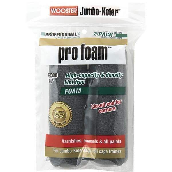 Wooster Brush - 4-1/2" Wide Paint General Purpose Roller Cover - Lint-Free Texture, Foam - Exact Tool & Supply