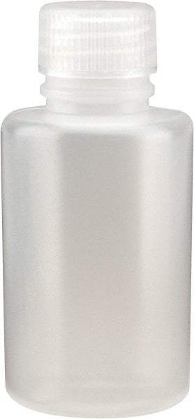 Dynalon Labware - 125 mL Narrow-Mouth Bottle - Polyethylene, Translucent, 4.06" High x 4.06" Diam, 3/4" Cap - Exact Tool & Supply