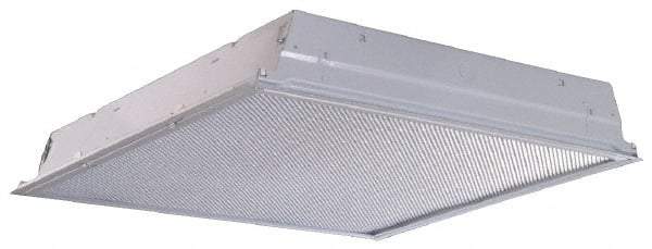 Cooper Lighting - 4 Lamps, 32 Watts, 2' x 4', Electronic Ballast Fluorescent Lamp Troffer - 120/277 Volt, Steel Troffer - Exact Tool & Supply